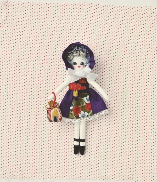 画像1: 人形用ドレスキット　文化ドール（紫）