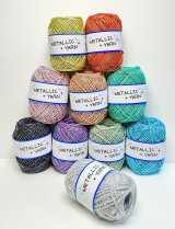 【ネットバッグが作れる編み図をプレゼント！！】メタリックヤーン　〈カラー〉【50ｍ巻】31色展開