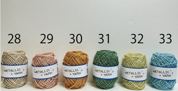 画像5: 【ネットバッグが作れる編み図をプレゼント！！】メタリックヤーン　〈カラー〉【50ｍ巻】31色展開