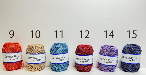 画像3: 【ネットバッグが作れる編み図をプレゼント！！】メタリックヤーン　〈カラー〉【50ｍ巻】31色展開