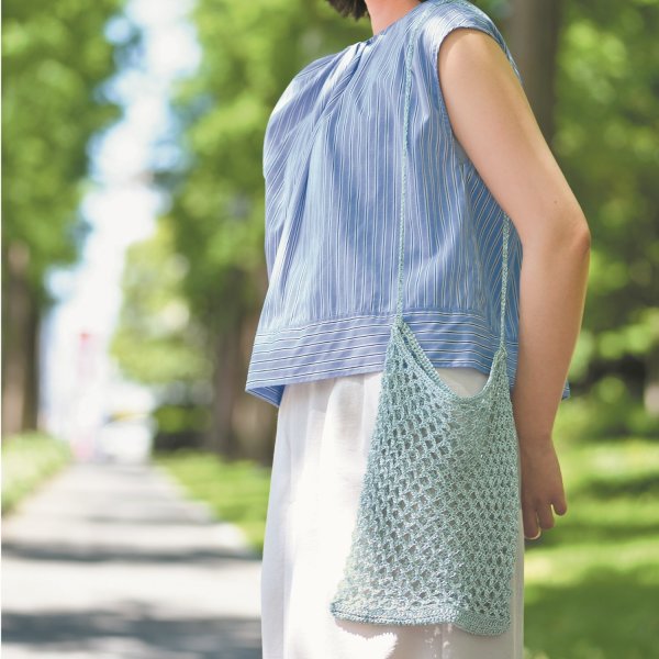 画像3: 【編み図＆作り方動画付き】韓国と日本で人気上昇中！metallic free cord(メタリックフリーコード)で編むメッシュバッグキット