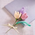 パステルカラーを楽しむ♪モールで簡単にかわいいお花が作れる！モールフラワーキット(チューリップ)