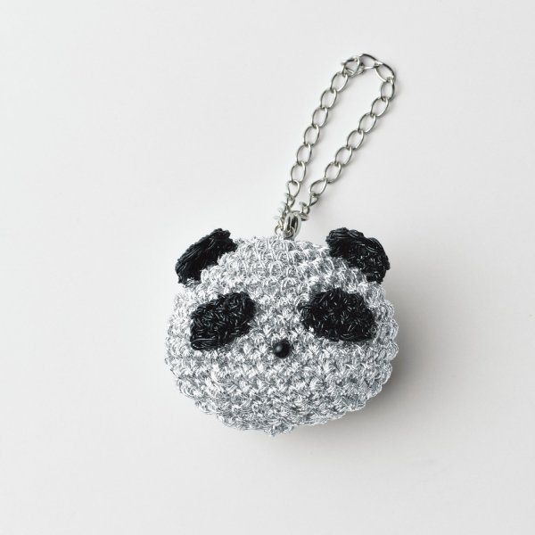 画像3: 【編み図＆作り方動画付き】韓国と日本で人気上昇中！metallic free cord(メタリックフリーコード)で編むパンダチャームキット