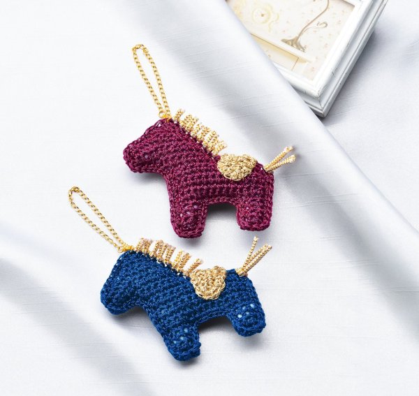 画像3: 韓国と日本で人気上昇中！metallic free cord(メタリックフリーコード)で編むホースチャームキット