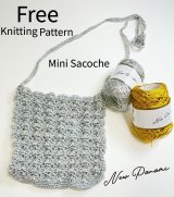 【無料編み図】ニューパナミで作るミニサコッシュ
