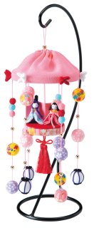 コメント必須＊傘かざり 桜花＊つるし雛＊初節句お祝い（糸巻き