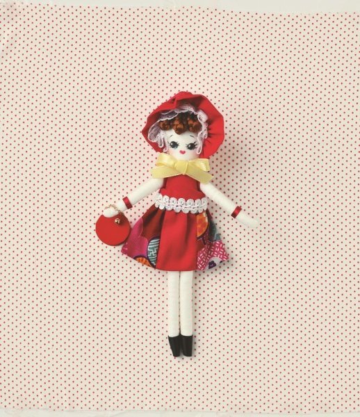 画像1: 人形用ドレスキット　文化ドール（赤） (1)