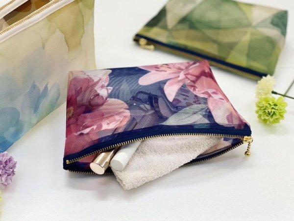 画像2: 転写チュールで作る ポーチ (2)