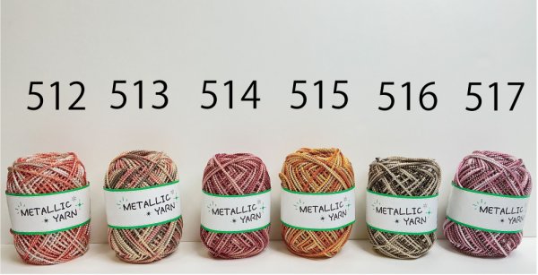 画像3: 【ネットバッグが作れる編み図をプレゼント！！】メタリックヤーン　〈ルビー〉【50ｍ巻】29色展開 (3)