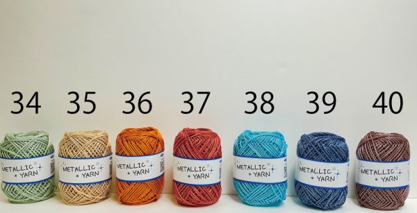 画像6: 【ネットバッグが作れる編み図をプレゼント！！】メタリックヤーン　〈カラー〉【50ｍ巻】31色展開 (6)