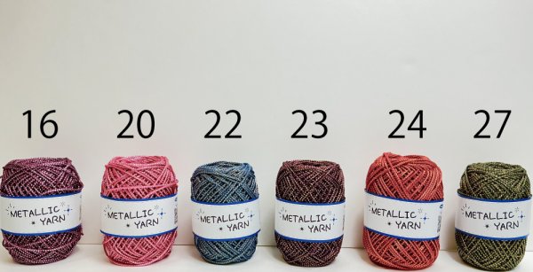 画像4: 【ネットバッグが作れる編み図をプレゼント！！】メタリックヤーン　〈カラー〉【50ｍ巻】31色展開 (4)