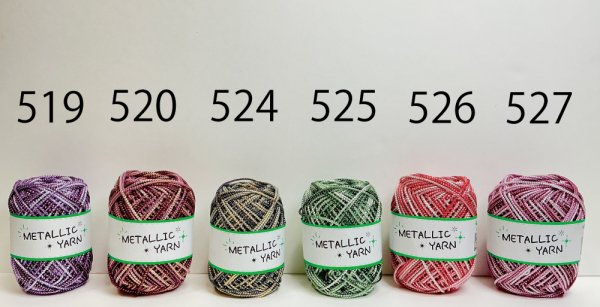 画像4: 【ネットバッグが作れる編み図をプレゼント！！】メタリックヤーン　〈ルビー〉【50ｍ巻】29色展開 (4)