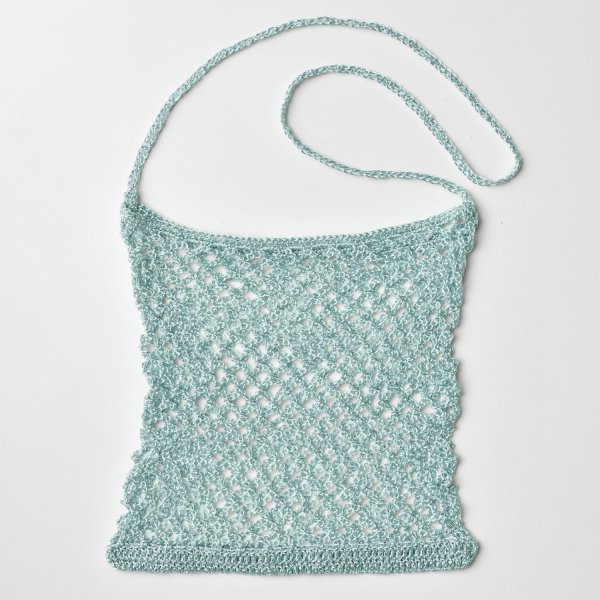 画像6: 【編み図＆作り方動画付き】韓国と日本で人気上昇中！metallic free cord(メタリックフリーコード)で編むメッシュバッグキット (6)