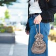画像2: 【7/20頃出荷開始】韓国と日本で人気上昇中！metallic free cord(メタリックフリーコード)で編む巾着バッグキット (2)