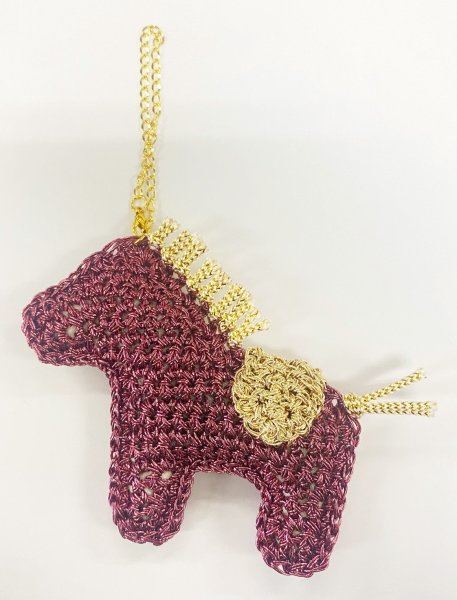 画像6: 韓国と日本で人気上昇中！metallic free cord(メタリックフリーコード)で編むホースチャームキット (6)