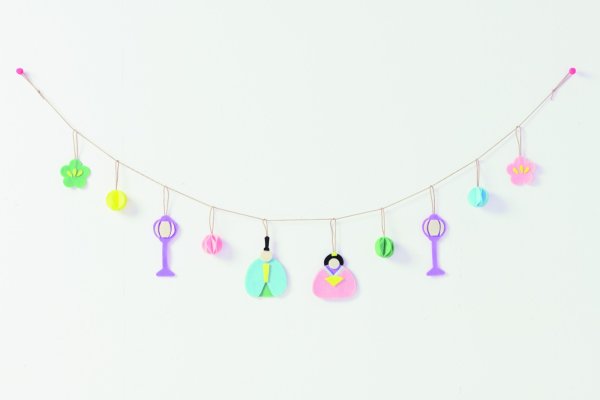 画像1: フェルトのガーランド　Hinamatsuri (1)