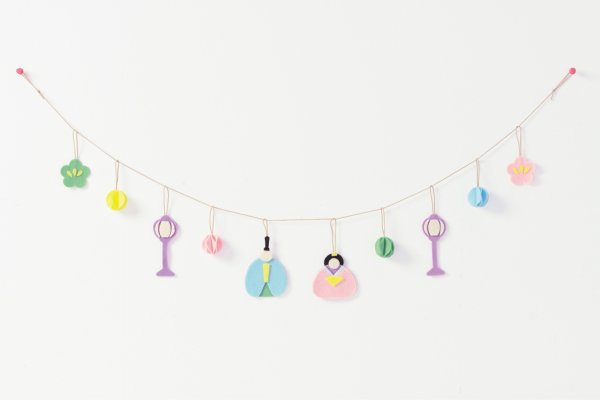 画像1: フェルトのガーランド　Hinamatsuri (1)